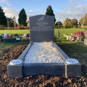 Welsh Slate Kerbed Headstone