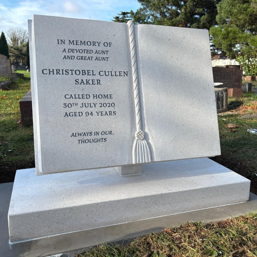 book headstones