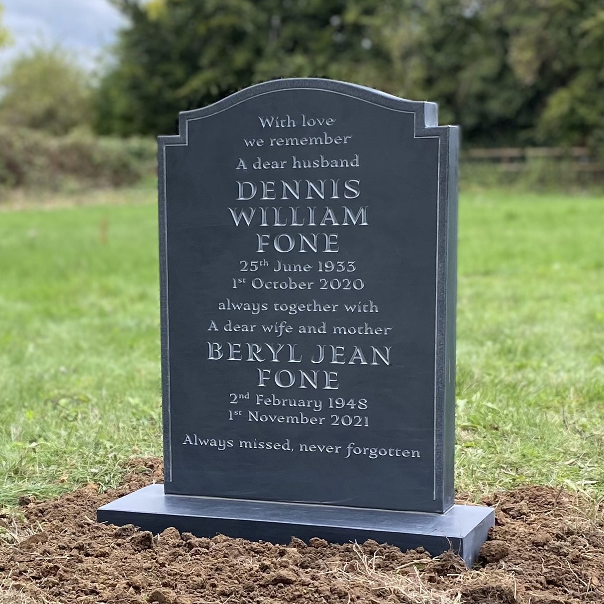 Adding A Name to an Existing Headstone