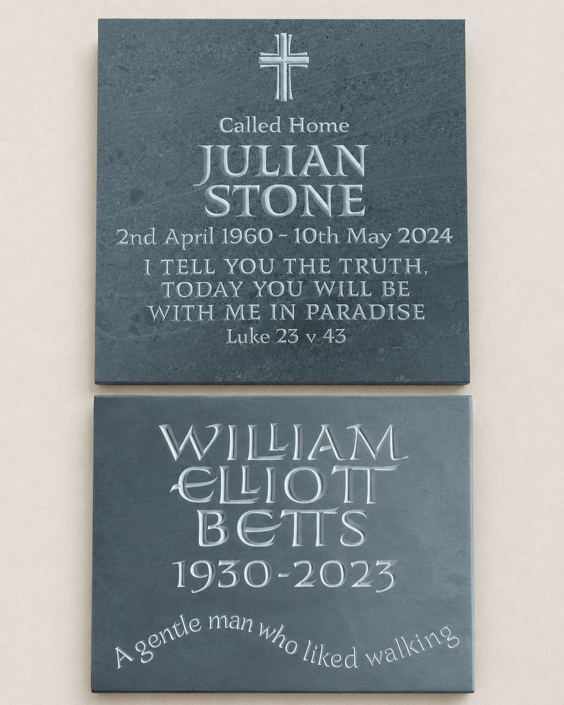 religious and non-religious headstone inscriptions
