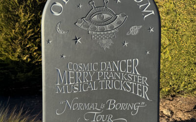 Personal design on a gravestone